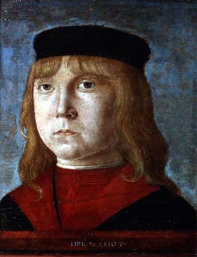 ある少年の肖像 作： Girolamo Mocetto