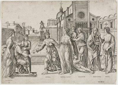 ApellesのCalumny、c。 1500-1506。 作： Girolamo Mocetto