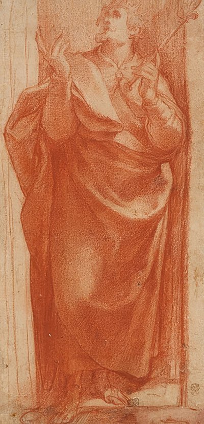 立っている聖王。 1570-80頃（？） 作： Girolamo Muziano