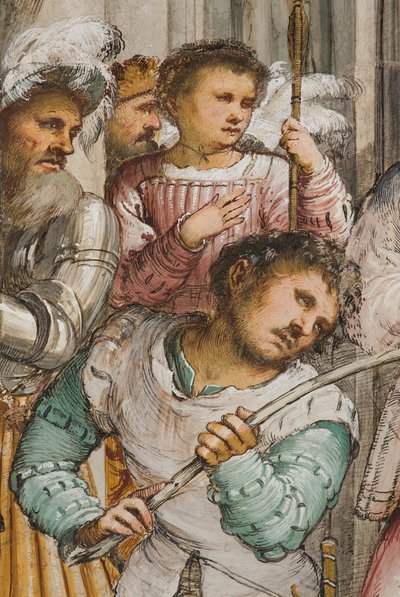 中央身廊、第4南スパン、茨の戴冠式、ジロラモ・ロマニノ 作： Girolamo Romanino