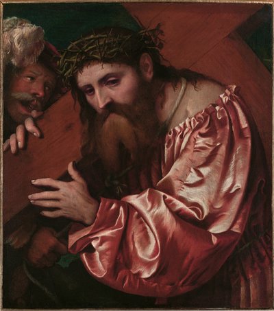 十字架を運ぶキリスト 作： Girolamo Romanino