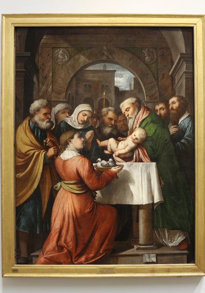 神殿でのイエスの奉献、1529年 作： Girolamo Romanino