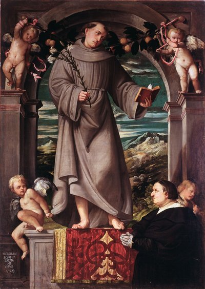 パドヴァの聖アントニオ 作： Girolamo Romanino