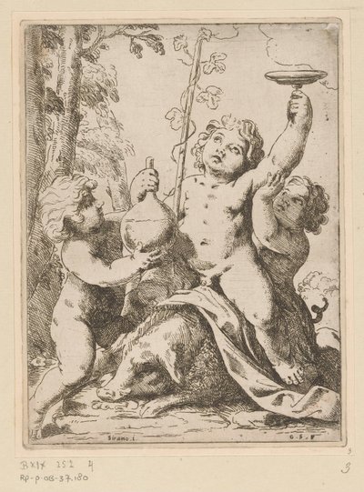 3人の若者とバッカナル 作： Girolamo Scarselli
