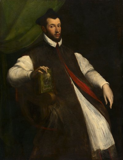 高僧の肖像 1500年代半ば（油彩・カンヴァス） 作： Girolamo da Carpi