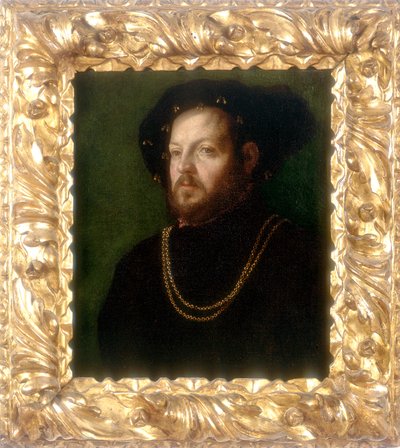 男性の肖像、ジローラモ・ダ・カルピの作品、モデナのGalleria Estenseに保存されている。 作： Girolamo da Carpi