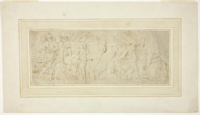 人形と牛の行列 作： Girolamo da Carpi