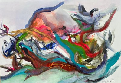 絡み合う感情（絵画） 作： Gisela Gaffoglio