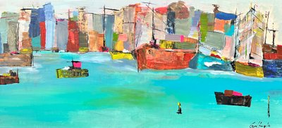 たくさんの人生（絵画） 作： Gisela Gaffoglio