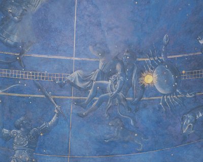 1442年7月4日の夜に星を通過する太陽の道 作： Giuliano dArrighi Pesello