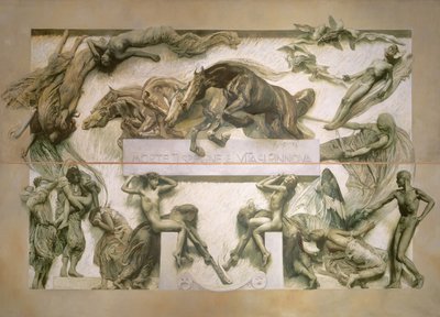 人間の生命のサイクルからの死 作： Giulio Aristide Sartorio
