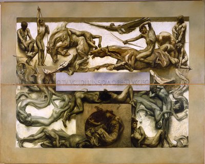 サイクルからの闇1907年の人間の詩。 作： Giulio Aristide Sartorio