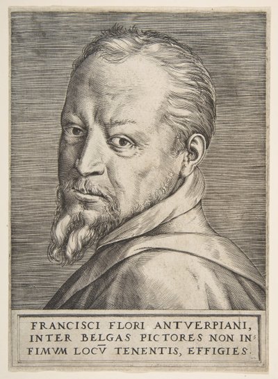 フランスフロリスのバスト肖像画、1531-76。 作： Giulio Bonasone