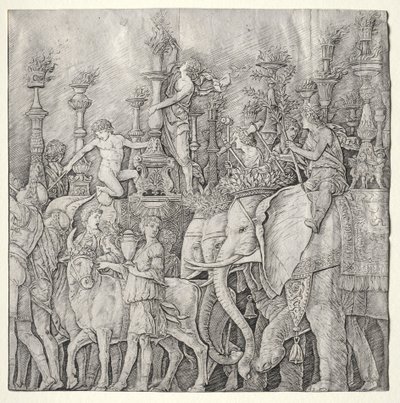 シーザーの勝利：象 作： Giulio Campagnola
