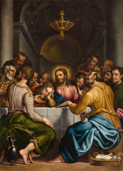 聖餐式の礼拝堂、第2スパン北側、ジュリオ・カンピ、最後の晩餐 1569年 作： Giulio Campi