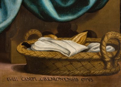聖餐式の礼拝堂、第2スパン北側、ジュリオ・カンピ、最後の晩餐、詳細1569年 作： Giulio Campi