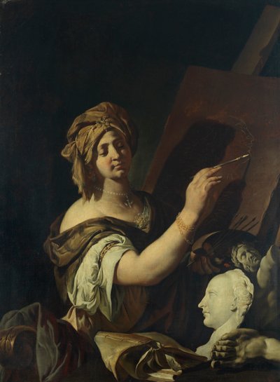 絵画のアレゴリー。 作： Giulio Carpioni