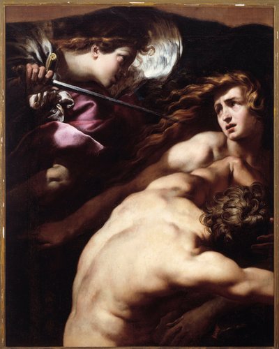 アダムとイブ（油彩・キャンバス 作： Giulio Cesare Procaccini