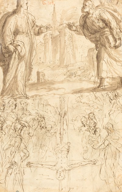 聖ペテロの磔刑 作： Giulio Cesare Procaccini