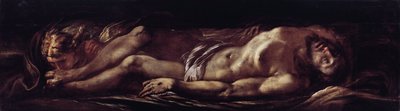 キリストの降架（死んだキリスト） ジュリオ・チェーザレ・プロカッチーニ（1574-1625）の絵画 イタリア、ストラーダ・ヌォーヴァ美術館（元ロッソ宮殿）のゲネス 作： Giulio Cesare Procaccini