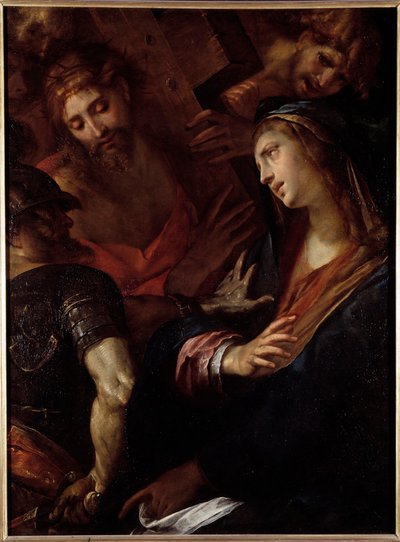 イエスと聖母マリア（油彩・キャンバス 作： Giulio Cesare Procaccini