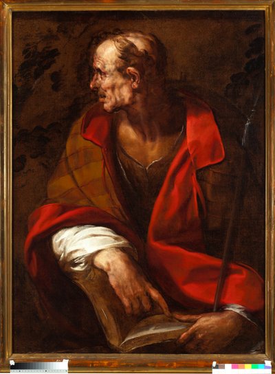 使徒聖トマスの表現 作： Giulio Cesare Procaccini