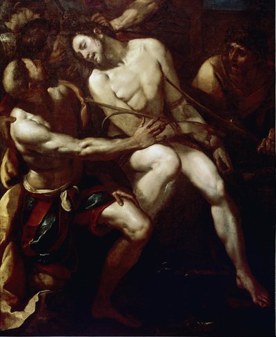 茨の冠をかぶる詳細(油彩・キャンバス 作： Giulio Cesare Procaccini