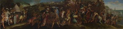 1566年以降のカルタヘナへの攻撃。 作： Giulio Licinio