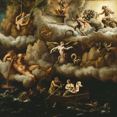 不死の寓意、1540年頃 作： Giulio Romano