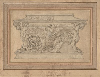 ゴンザガ イーグルの棺のデザイン。 1527-46。 作： Giulio Romano
