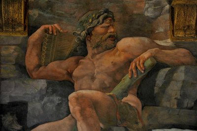 巨人の堕落巨人のホール、1536 作： Giulio Romano