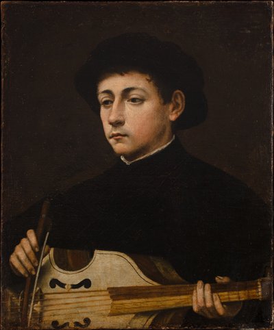ミュージシャンの肖像 作： Giulio attr.to Campi