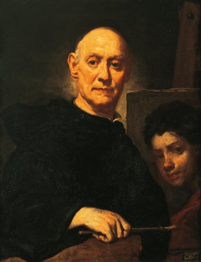 描くことによる自画像 作： Giuseppe  Ghislandi