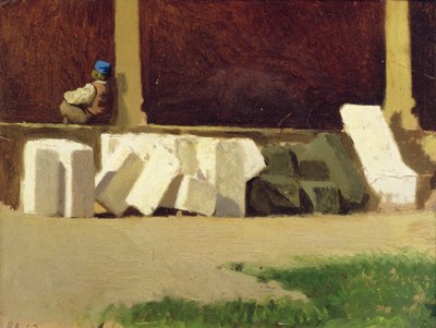 回廊 作： Giuseppe Abbati