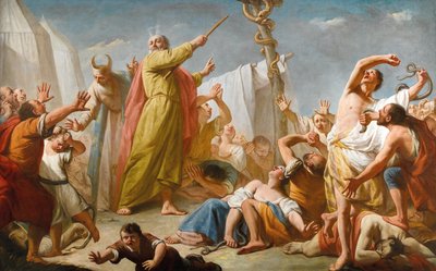 モーゼと青銅の蛇」 1770年頃 作： Giuseppe Angeli