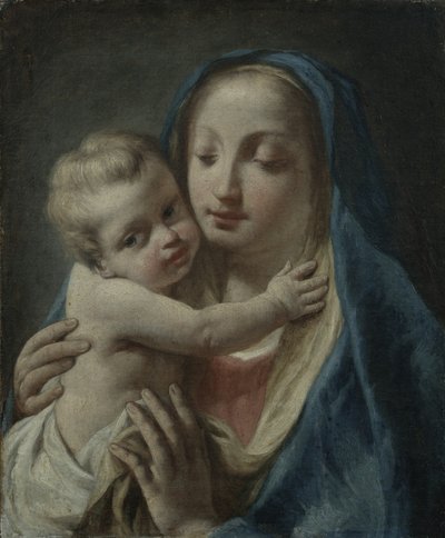聖母子、1750〜60年頃 作： Giuseppe Angeli
