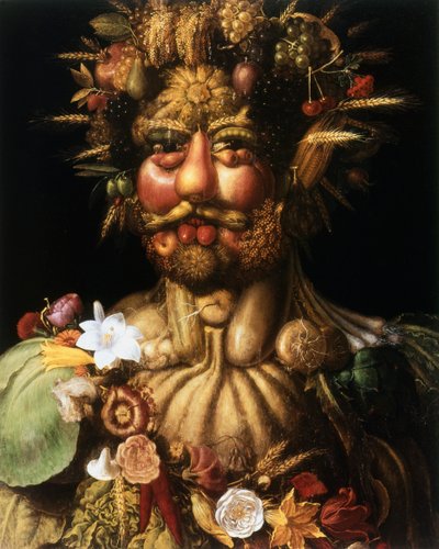 Vertumnus-ルドルフII、c1590 作： Giuseppe Arcimboldi