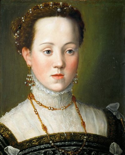 オーストリアのアンナ公爵1549-1580、スペインの女王、1563年 作： Giuseppe Arcimboldo