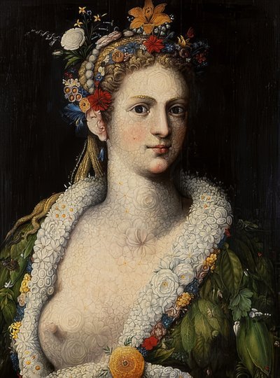 売春植物相。 um 1590 作： Giuseppe Arcimboldo
