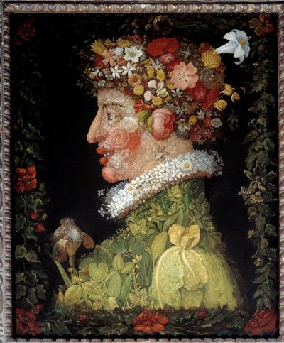 春（四季を描いたシリーズより） 作： Giuseppe Arcimboldo