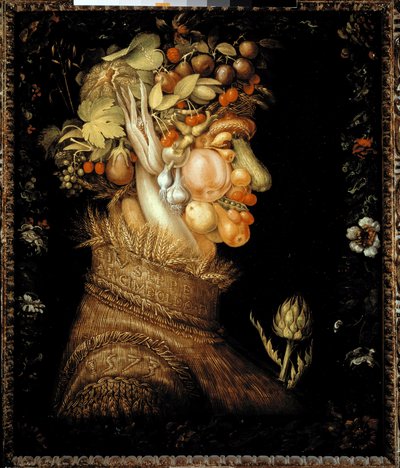 夏（油彩・キャンバス 作： Giuseppe Arcimboldo