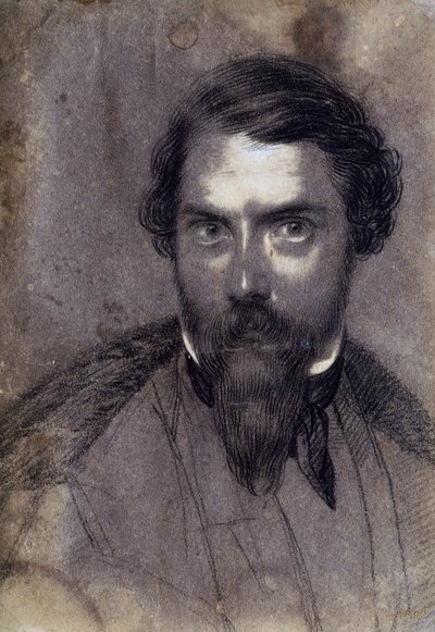 自画像（紙にチョークで描いたもの 作： Giuseppe Baldini