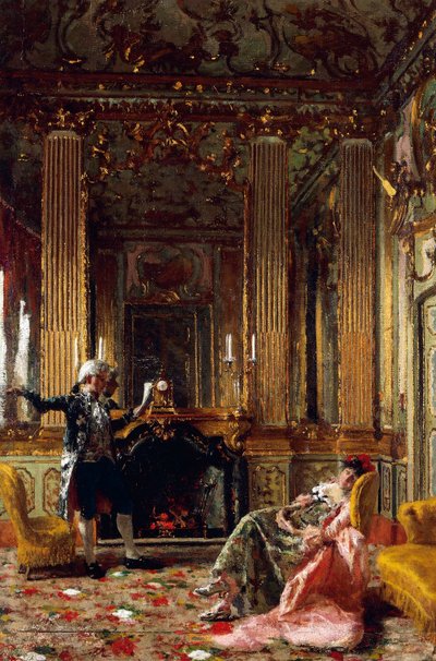 詩人または詩、ジュゼッペ・バルバグリア作（1841-1910）、キャンバスに油彩、74x52 cm 作： Giuseppe Barbaglia