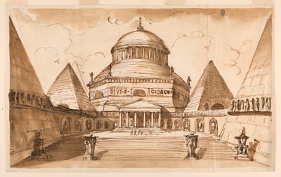 聖ジョージに捧げられる教会のアトリウム 作： Giuseppe Barberi