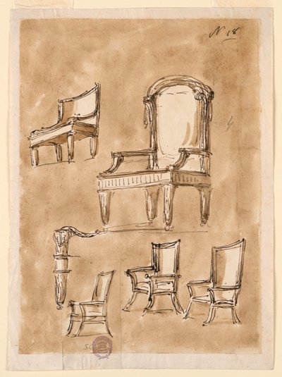 4つの椅子 作： Giuseppe Barberi