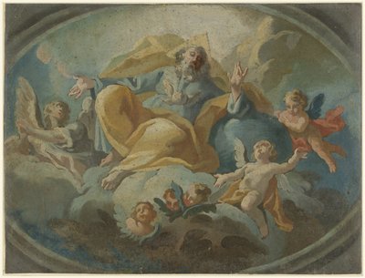 雲の中の天使と神 作： Giuseppe Baroni