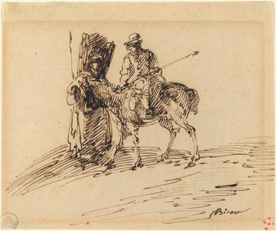 農民と騎士 作： Giuseppe Bernardino Bison