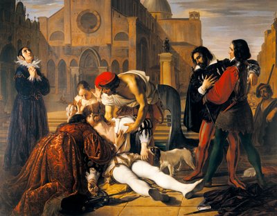 ロレンツィーノ・デ・メディチの殺人、ジュゼッペ・ベッツォーリ 作： Giuseppe Bezzuoli