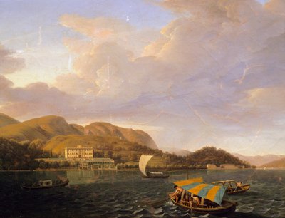 コモ湖のトレメッツォにあるヴィラ カルロッタ、ジュゼッペ ビシ作 (1787-1869) 作： Giuseppe Bisi