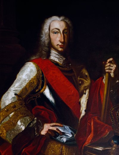 ジュゼッペ・ボニート（1707-1789）が描いたブルボン家のシャルル3世（1716-1788）、スペイン王、後のナポリ王シャルル7世の肖像。 作： Giuseppe Bonito